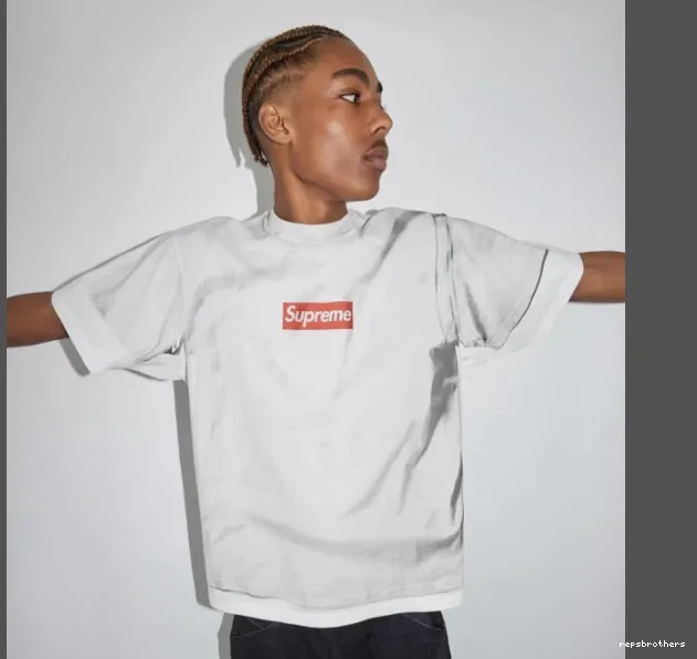 TEE XL MAISON genuine L short MARGIELA sleeved white S 24SS BOX MM6 two-piece LOGO M structure 0817